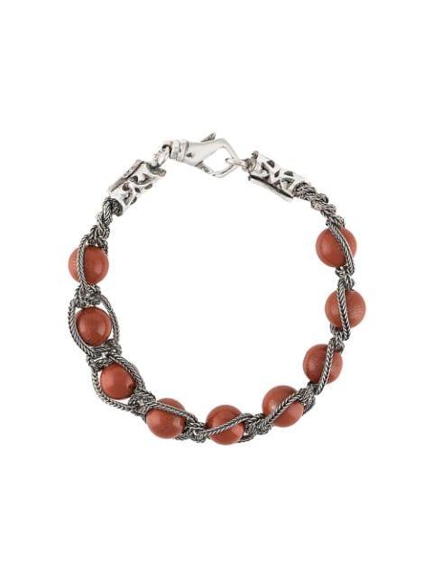 beaded braided-chain bracelet by EMANUELE BICOCCHI