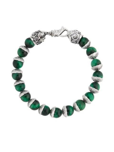 beaded logo bracelet by EMANUELE BICOCCHI