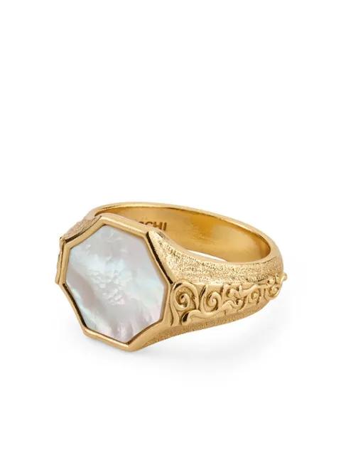 brushed-finish ring by EMANUELE BICOCCHI