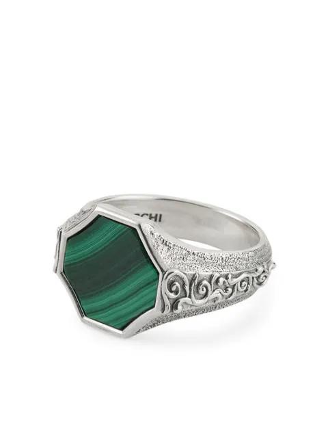 brushed-finish ring by EMANUELE BICOCCHI