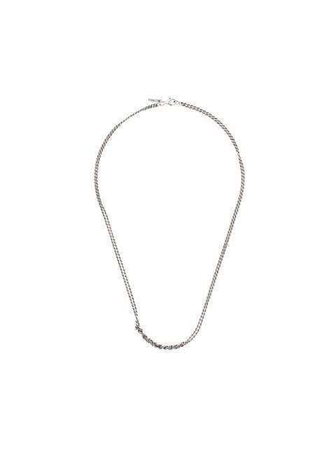 crochet chain necklace by EMANUELE BICOCCHI