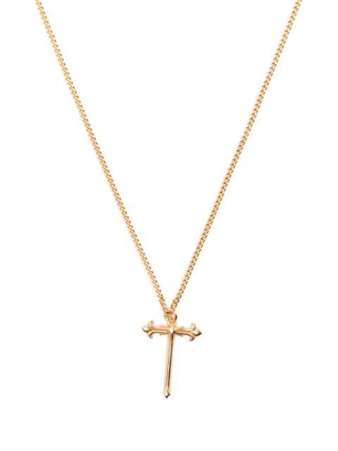 cross-pendant polished-finish necklace by EMANUELE BICOCCHI