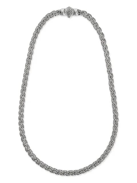 diamond-cut flat braided necklace by EMANUELE BICOCCHI