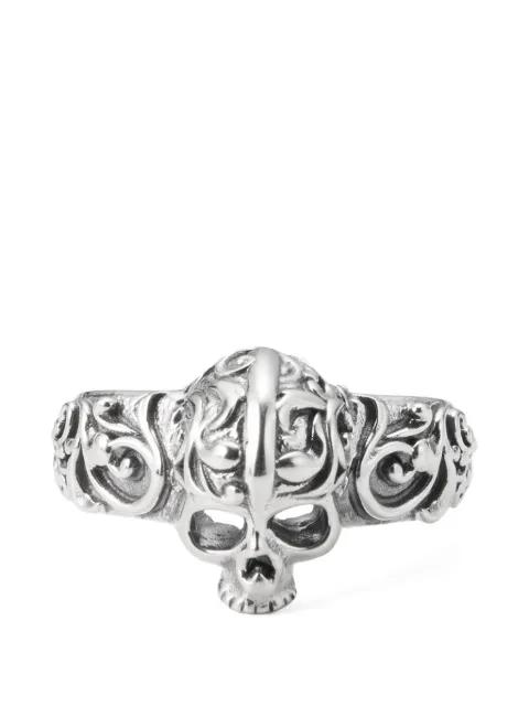 engraved skull ring by EMANUELE BICOCCHI