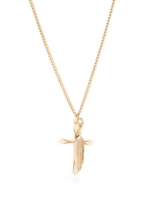 feather-pendant necklace by EMANUELE BICOCCHI