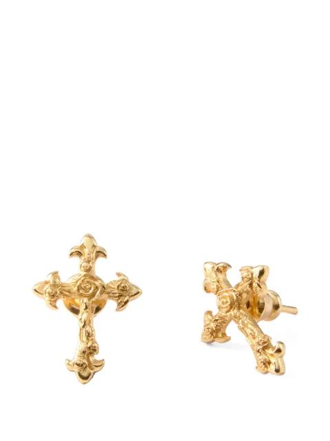 rose-cross earrings by EMANUELE BICOCCHI