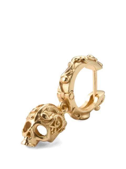 skull-pendant hoop earring by EMANUELE BICOCCHI