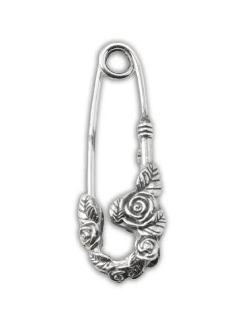 small rose-detail safety-pin earrings by EMANUELE BICOCCHI