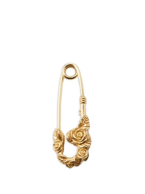 small rose-detail safety-pin earrings by EMANUELE BICOCCHI