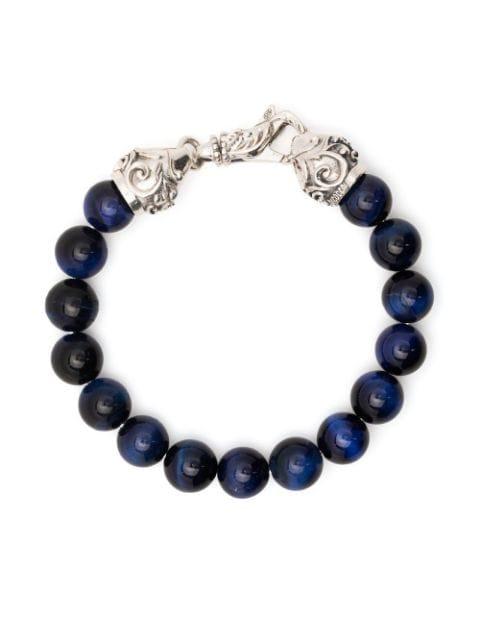tiger eye beaded bracelet by EMANUELE BICOCCHI