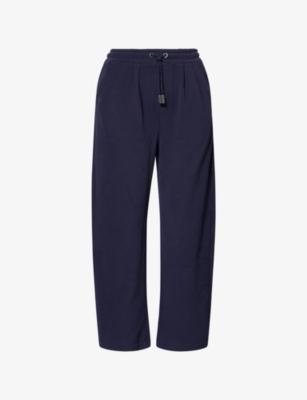Straight-Leg Patch-Pocket Cotton Jogging Bottoms by EMELLO