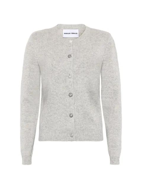 button-fastening knitted cardigan by EMERSON RENALDI