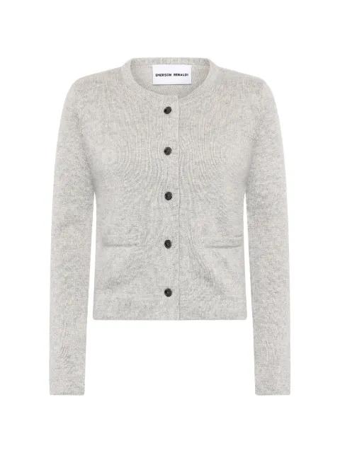 button-front welt-pocket cardigan by EMERSON RENALDI
