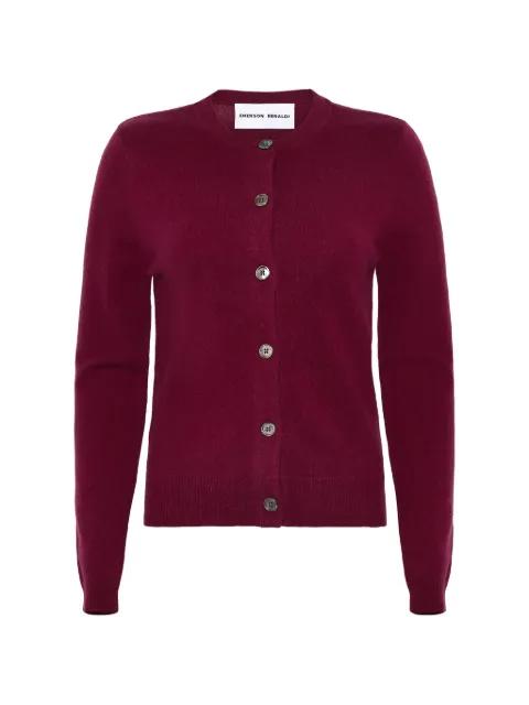 button-up fine-knit cardigan by EMERSON RENALDI