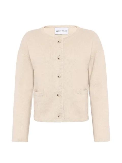 button-up patch-pocket cardigan by EMERSON RENALDI