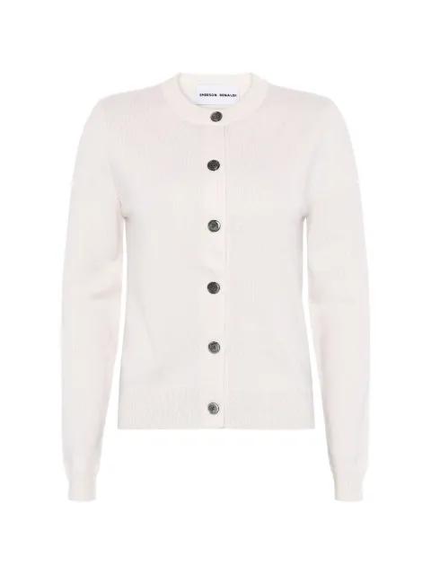 fine-knit button-up cardigan by EMERSON RENALDI