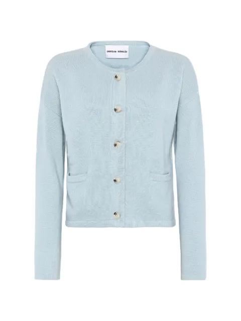 fine-knit drop-shoulder cardigan by EMERSON RENALDI