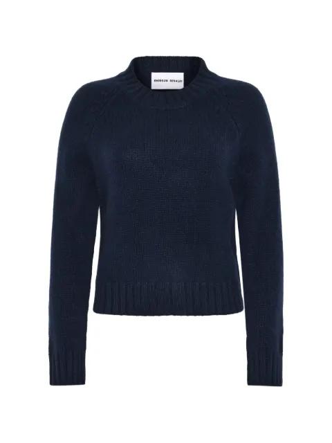 ribbed-knit raglan-sleeve sweater by EMERSON RENALDI