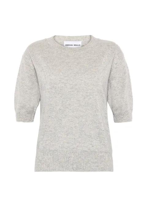 short-sleeve knitted sweater by EMERSON RENALDI