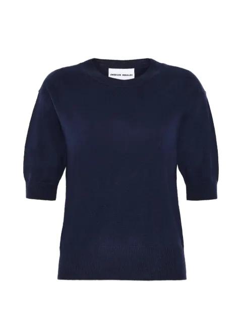 short-sleeve knitted sweater by EMERSON RENALDI