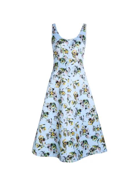 Abella floral-print midi dress by EMILIA WICKSTEAD