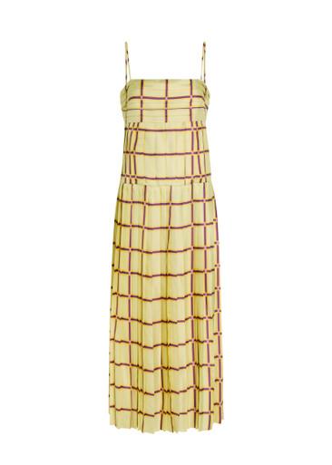 Agata striped silk midi dress by EMILIA WICKSTEAD