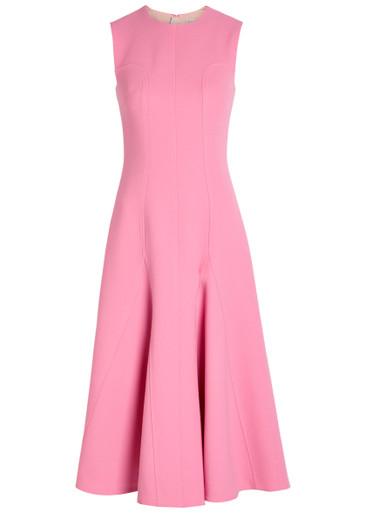 Benicia wool-crepe midi dress by EMILIA WICKSTEAD