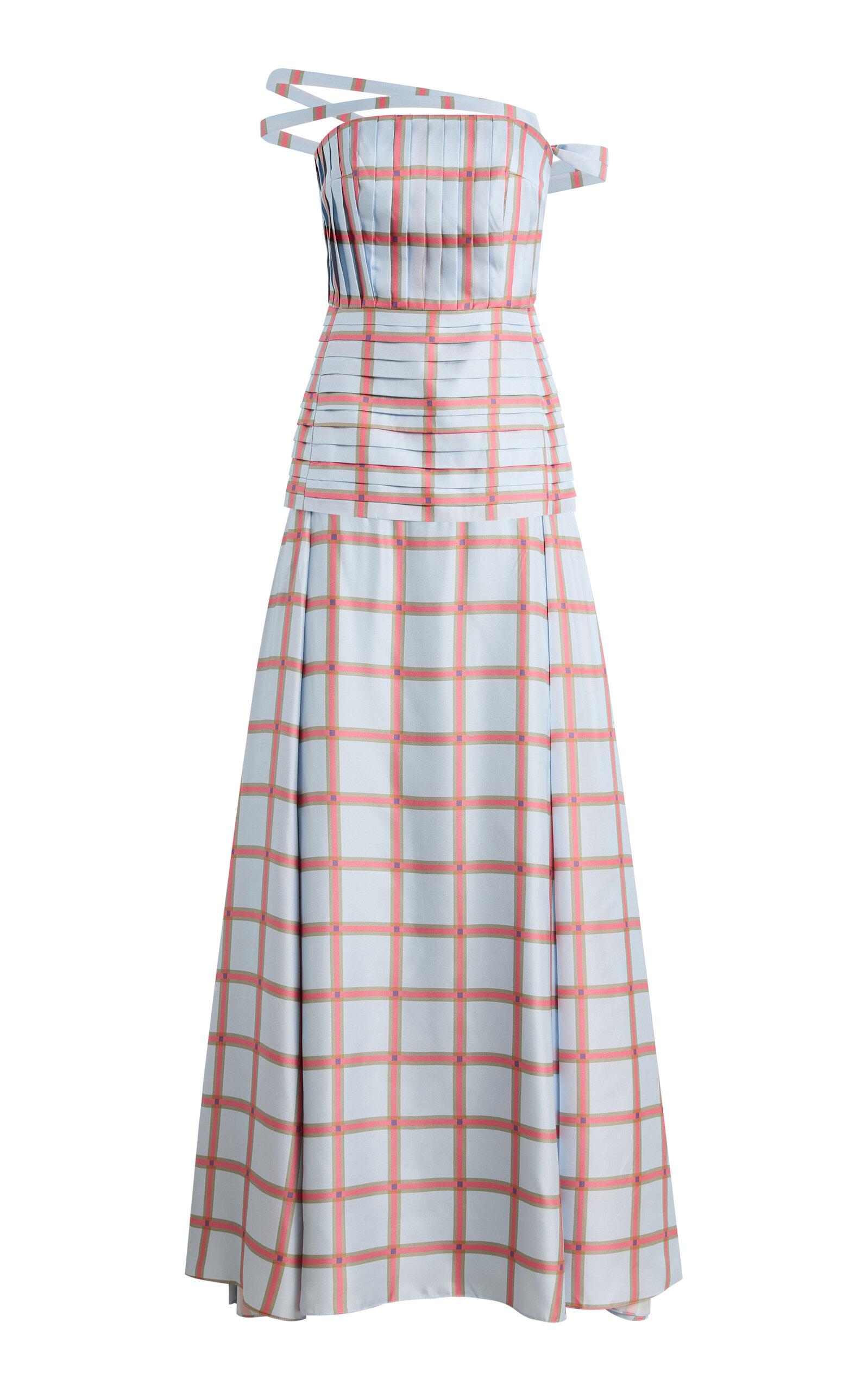 Emilia Wickstead Estella Grid Wool Maxi Dress - Moda Operandi by EMILIA WICKSTEAD