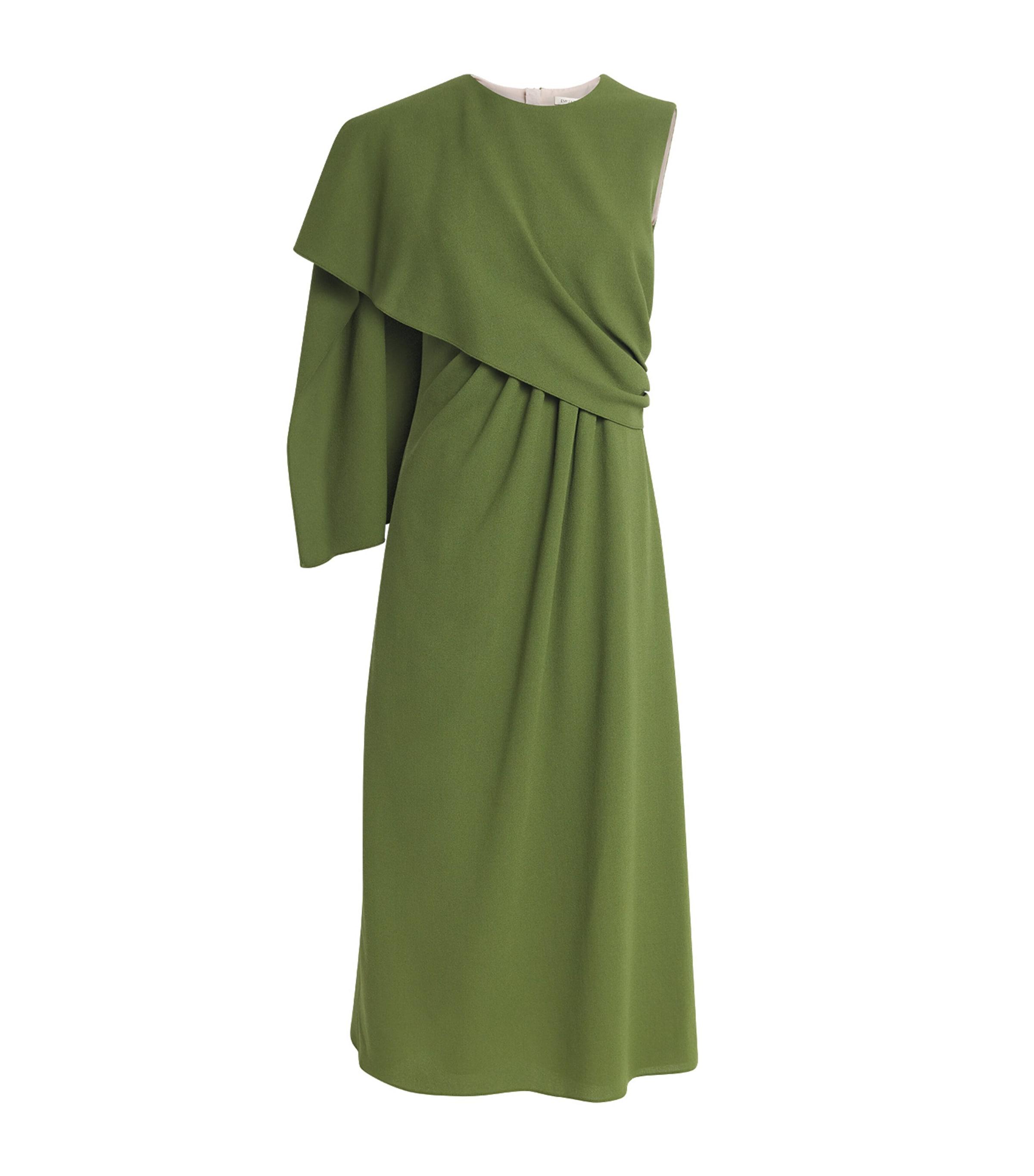 Emilia Wickstead Wool Wrap Tidus Midi Dress by EMILIA WICKSTEAD