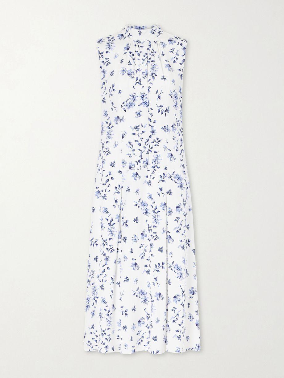 Joelle floral-print silk midi dress by EMILIA WICKSTEAD