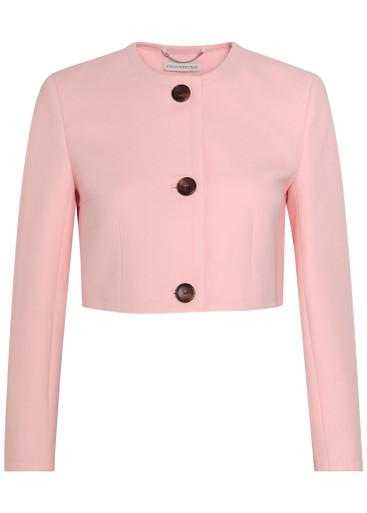 Lizette wool-crepe cropped jacket by EMILIA WICKSTEAD