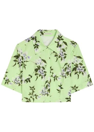 Natalie floral-print cotton shirt by EMILIA WICKSTEAD