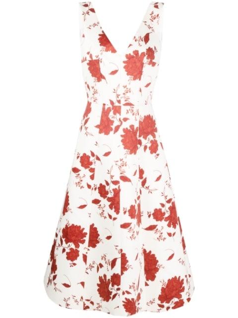 Petrova floral-print midi dress by EMILIA WICKSTEAD