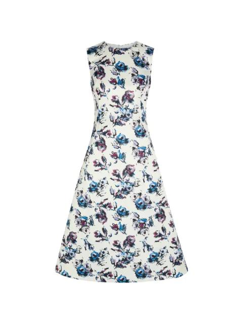 Rumi floral-print sleeveless midi dress by EMILIA WICKSTEAD