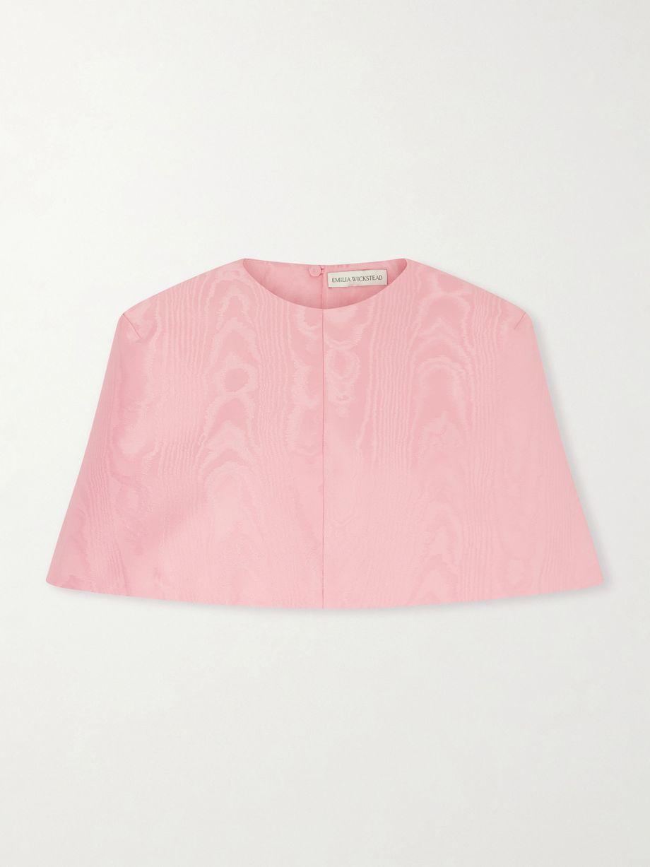 Virginie moiré cape by EMILIA WICKSTEAD