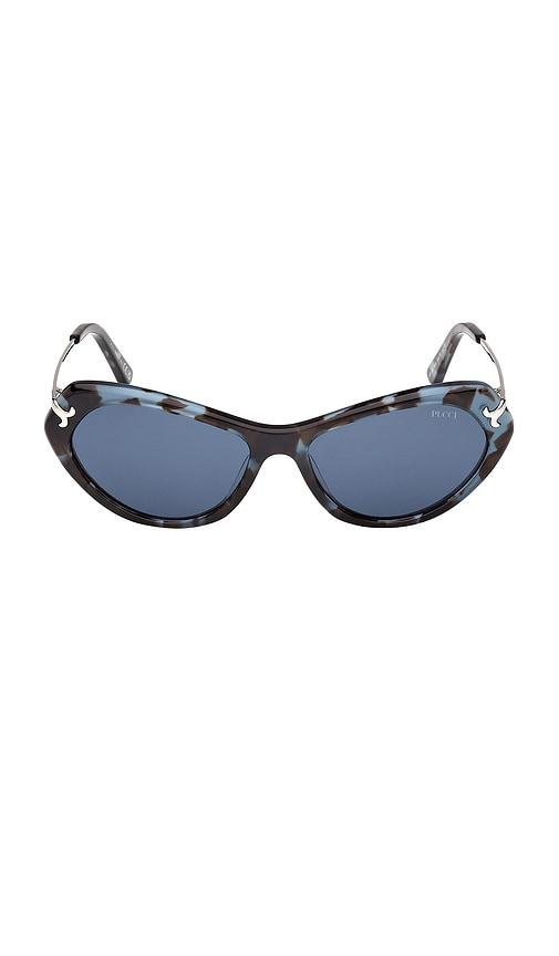 Emilio Pucci Cat Eye Sunglasses in Blue by EMILIO PUCCI