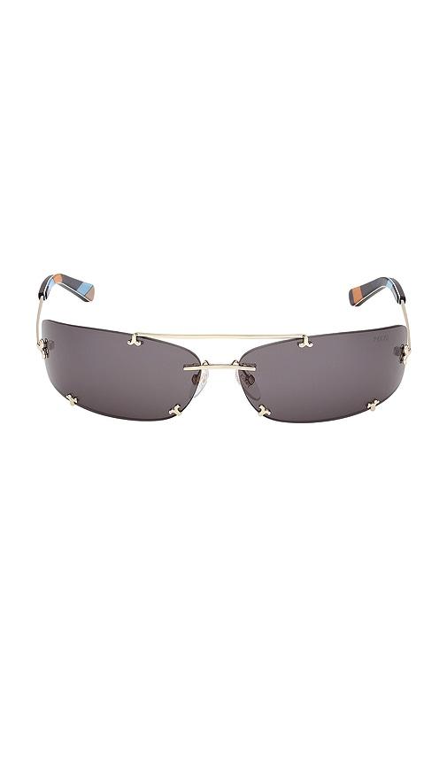 Emilio Pucci Rectangular Sunglasses in Grey by EMILIO PUCCI