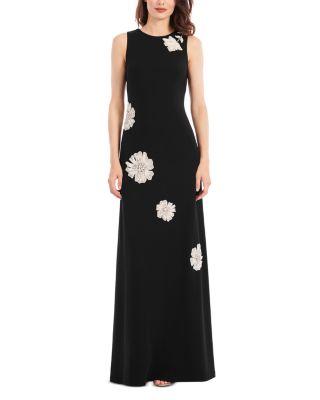 Crepe Floral Gown by EMILY SHALANT