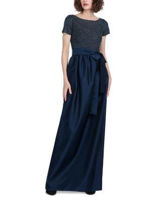 Filagree Glass Beaded Gown by EMILY SHALANT