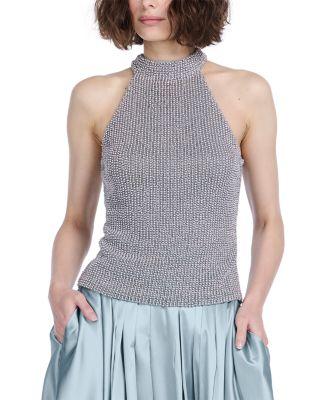 Pearl Sleeveless Mock Neck Top by EMILY SHALANT