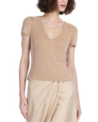 Pearl V Neck Top by EMILY SHALANT