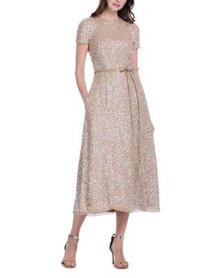 Translucent Encrusted Sequin Dress by EMILY SHALANT