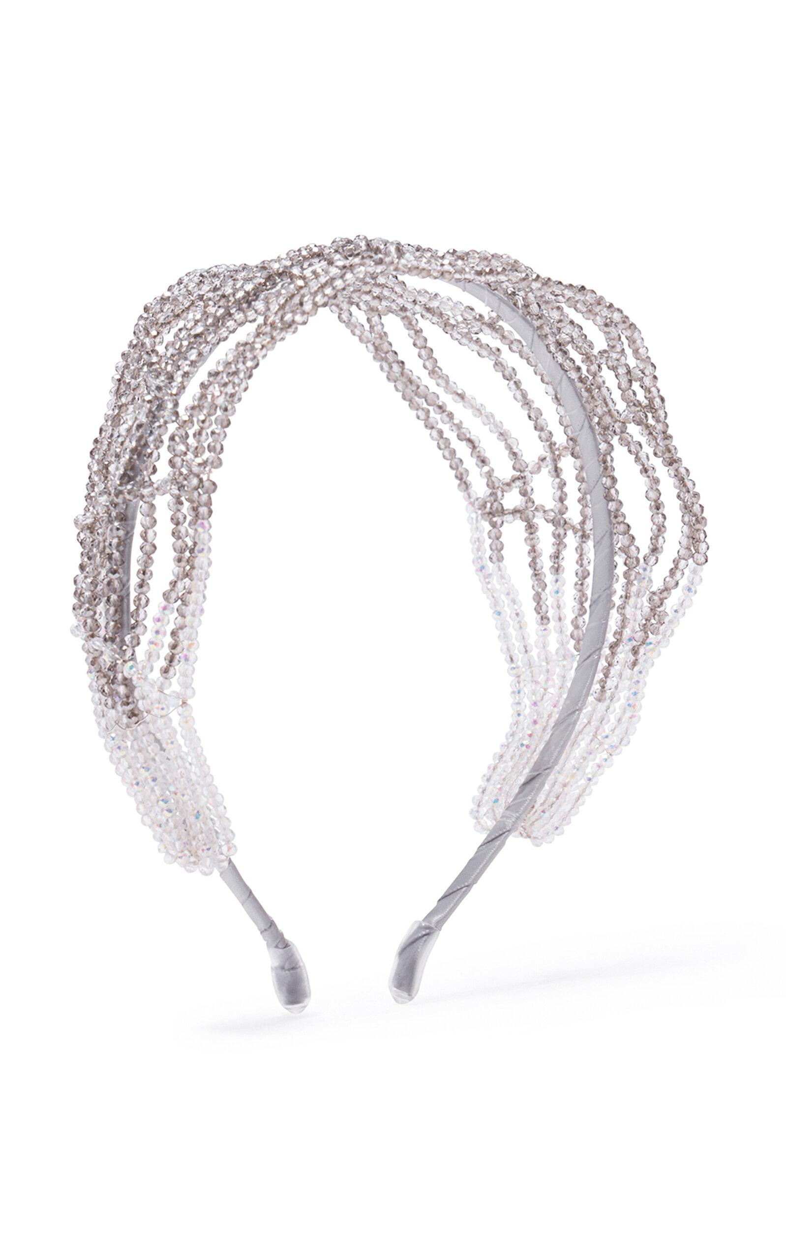 Emm Kuo Crystal-Beaded Lace Headband - Moda Operandi by EMM KUO