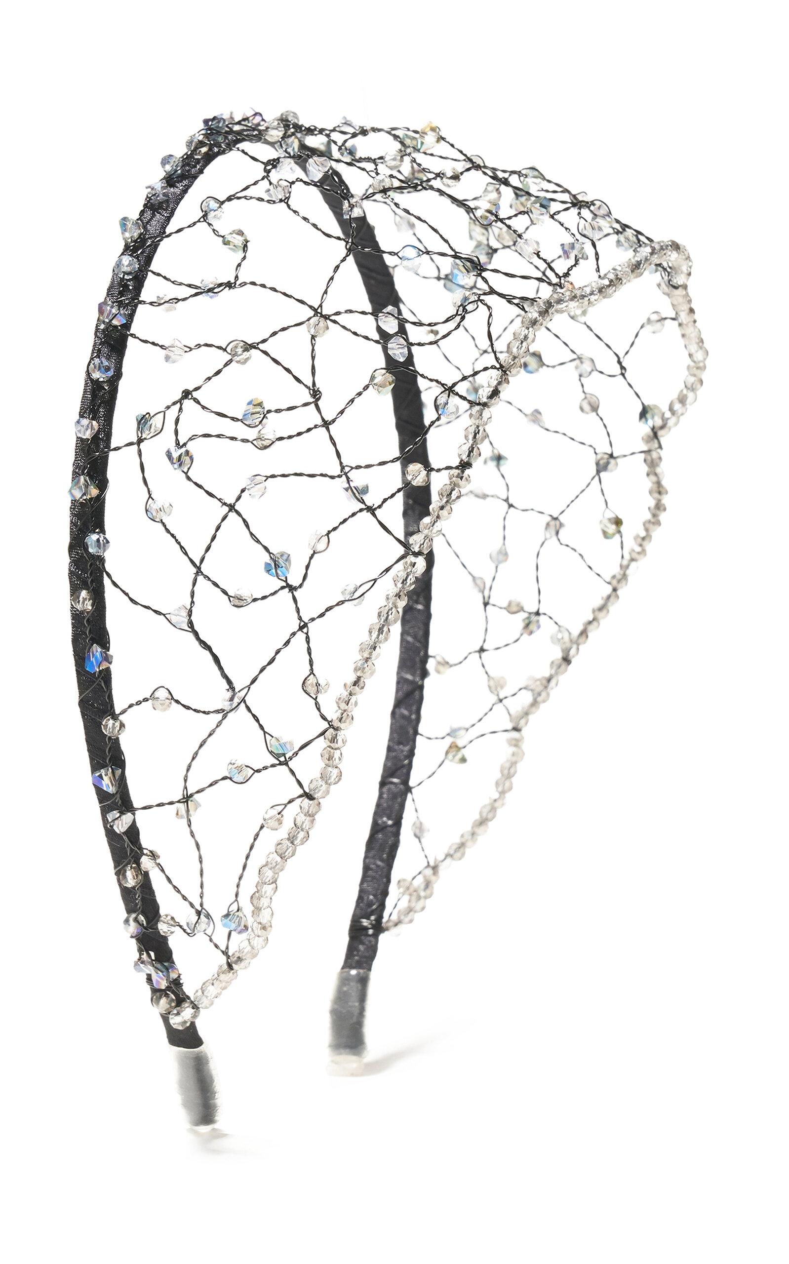 Emm Kuo Crystal-Embellished Satin Headband - Moda Operandi by EMM KUO