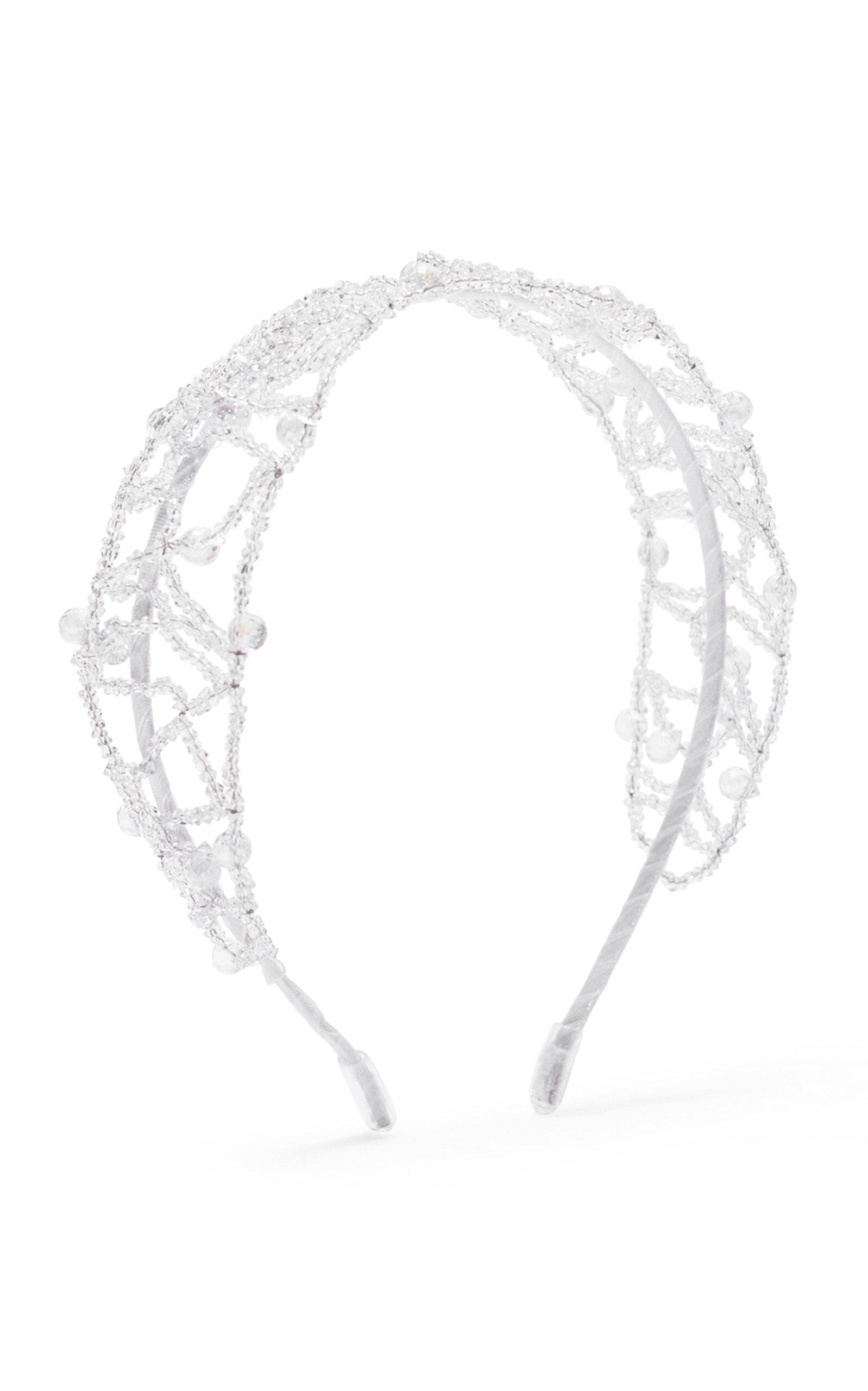 Emm Kuo Crystal-Embellished Satin Headband - Moda Operandi by EMM KUO