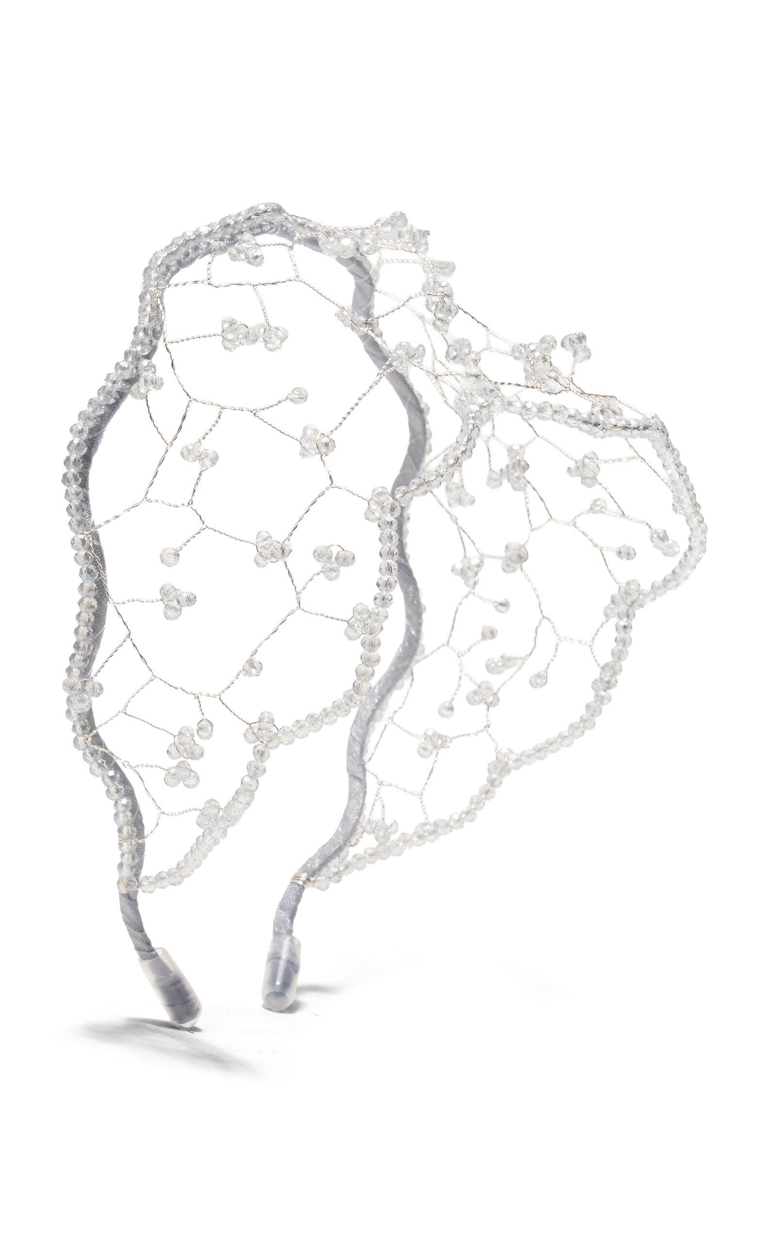 Emm Kuo Crystal-Embellished Satin Headband - Moda Operandi by EMM KUO