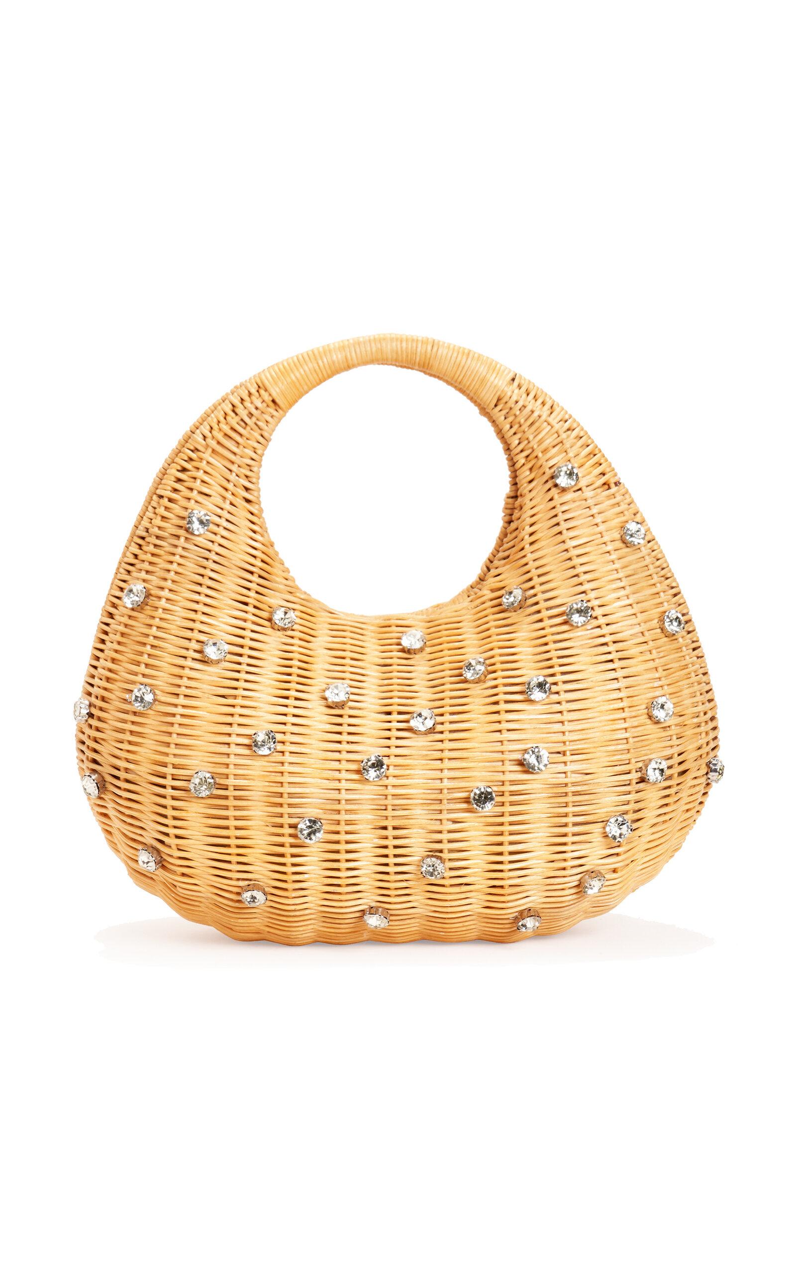 Emm Kuo Hudson Crystal-Embellished Wicker Bag - Moda Operandi by EMM KUO