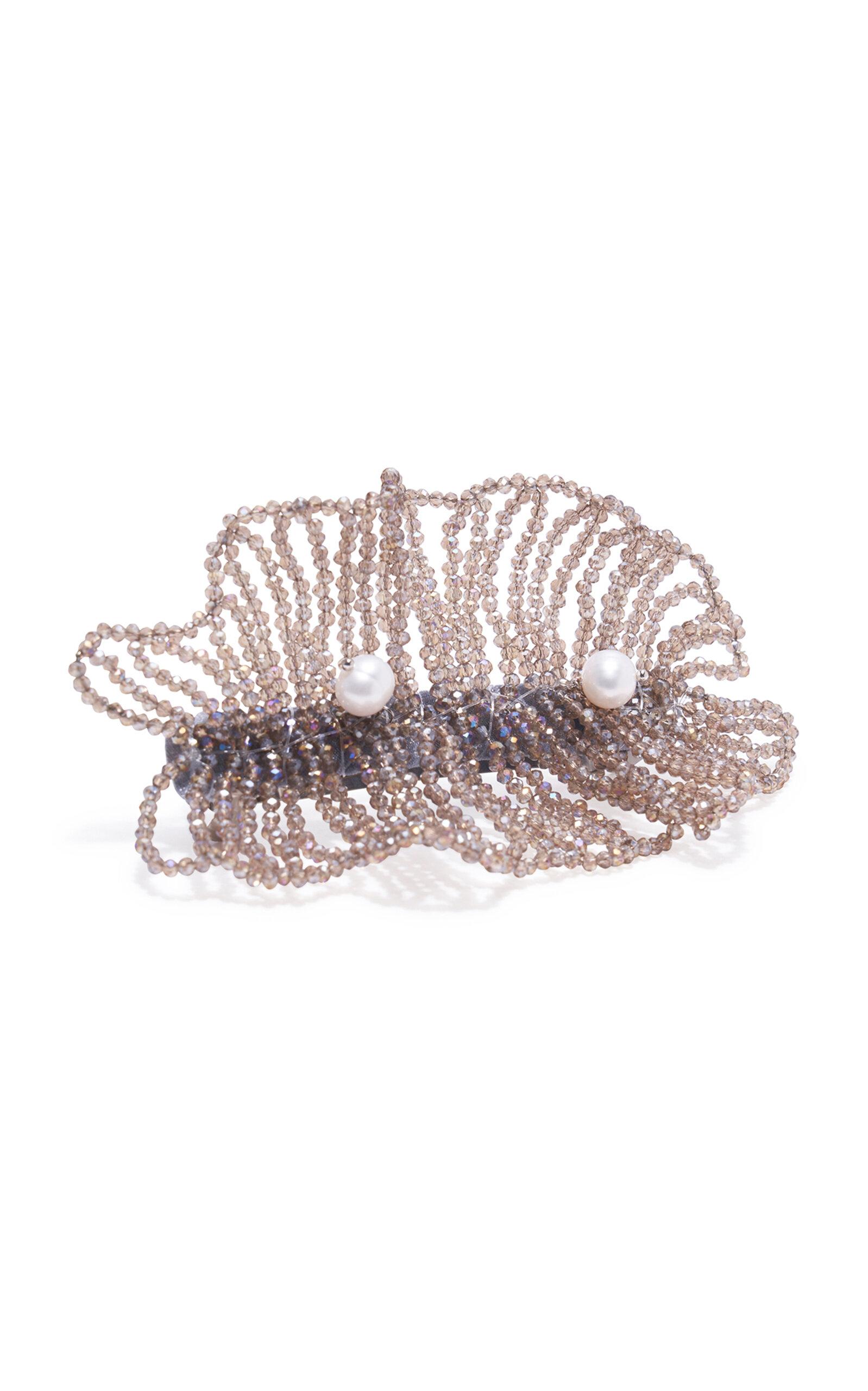 Emm Kuo Pearl-Embellished Beaded Hair Clip - Moda Operandi by EMM KUO