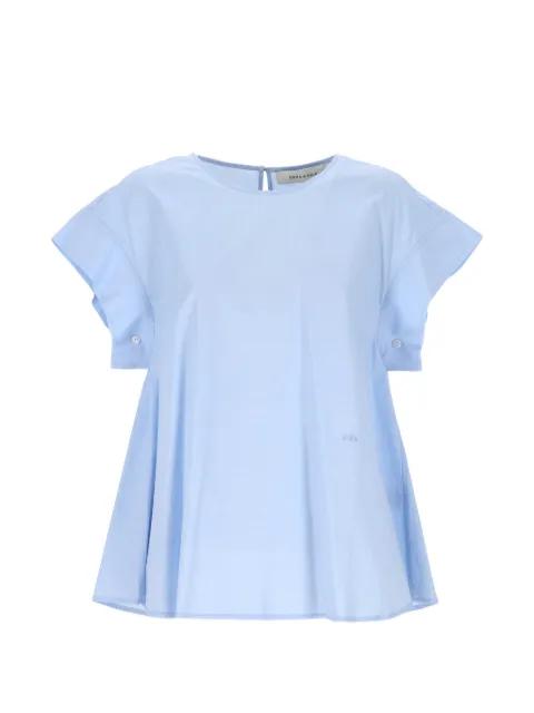 button-detail short-sleeve blouse by EMMA E GAIA