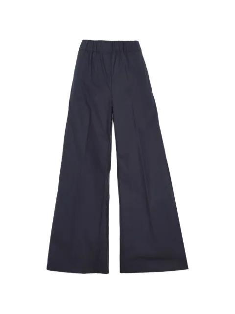 elasticated wide-leg palazzo pants by EMMA E GAIA
